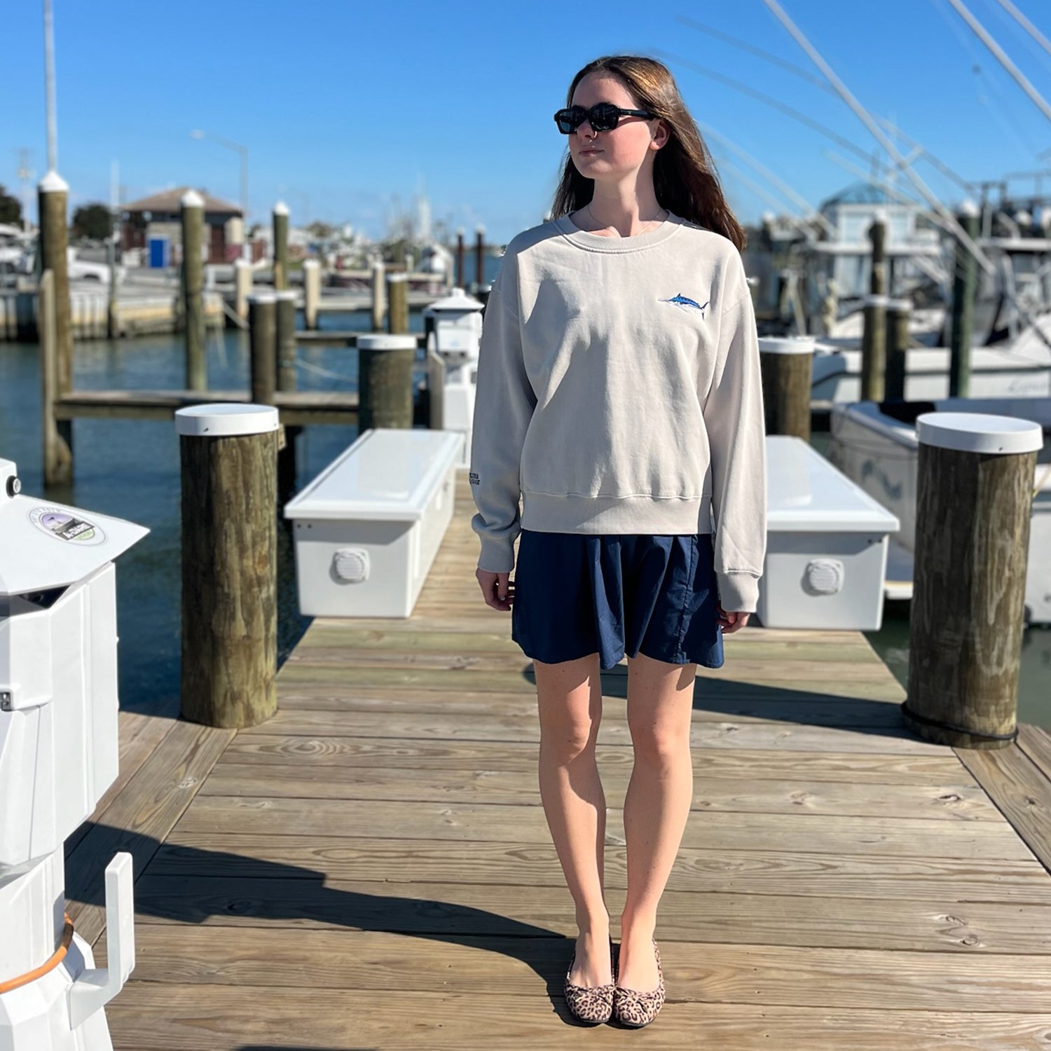 Marlin Drift Women's Crewneck