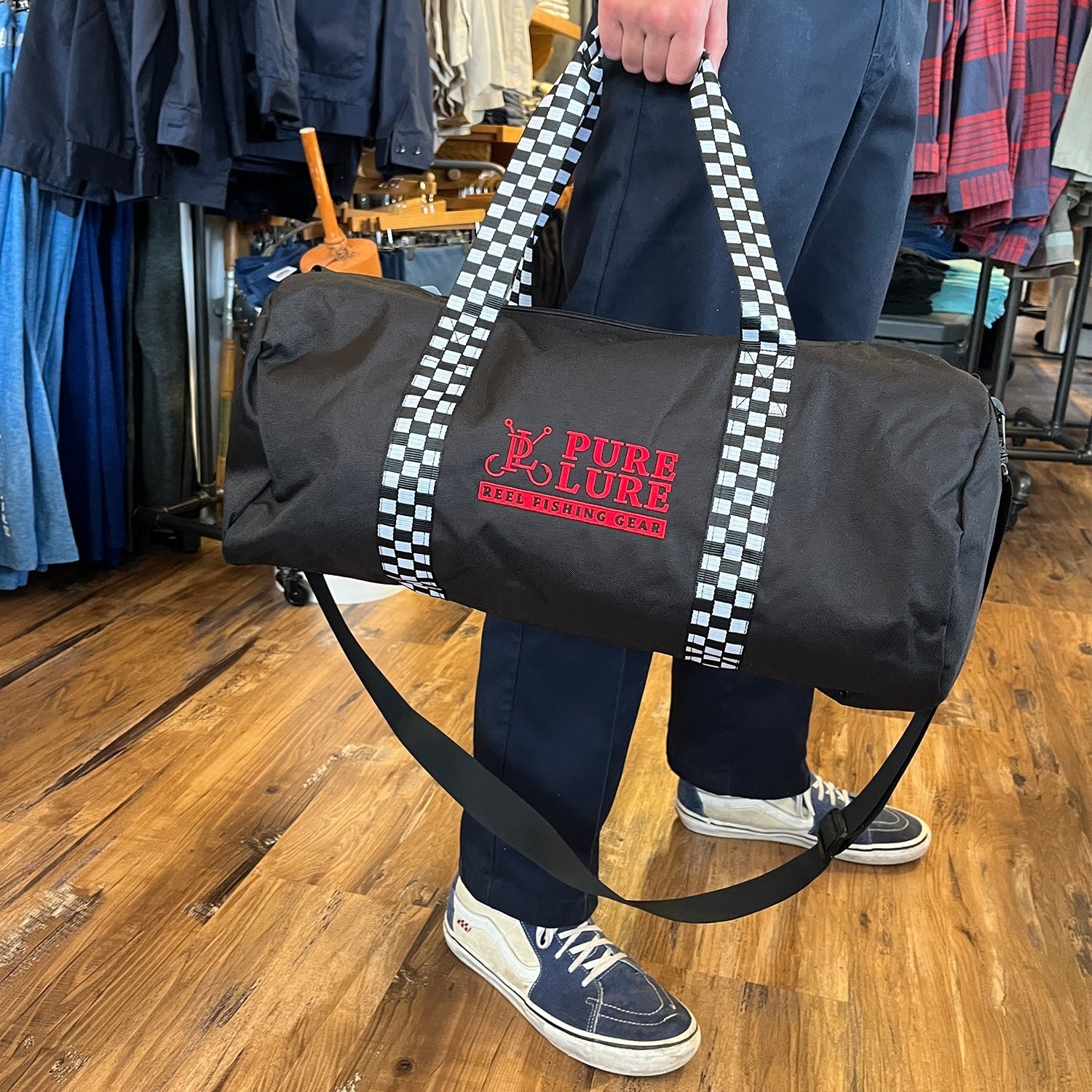 Weekender Duffel Bag Black / Red / Checker / OS